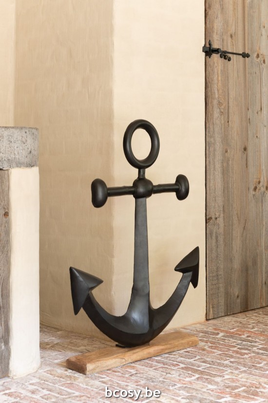 Jline Ancla Sobre Base Aluminio Negro.