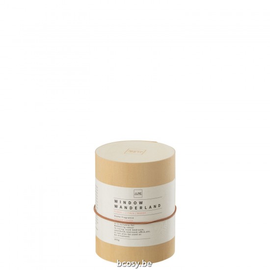 J Line bougies parfumées Jolipa Bougie Parfume Rond Window Wanderland Cire Transparent Large 66 Heures.