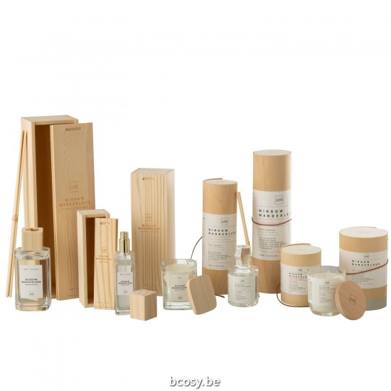 J Line diffuseurs de parfums Jolipa Diffuseur Rond Window Wanderland Transparent Large.