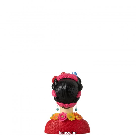 J Line bustes Jolipa Buste Frida Kahlo Polyresine Small.