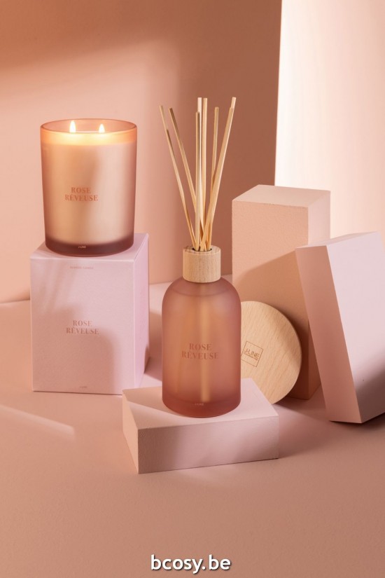 Jline Duftkerze Accords Essentiels Rose Rêveuse 52 Stunden aroma kerzen.