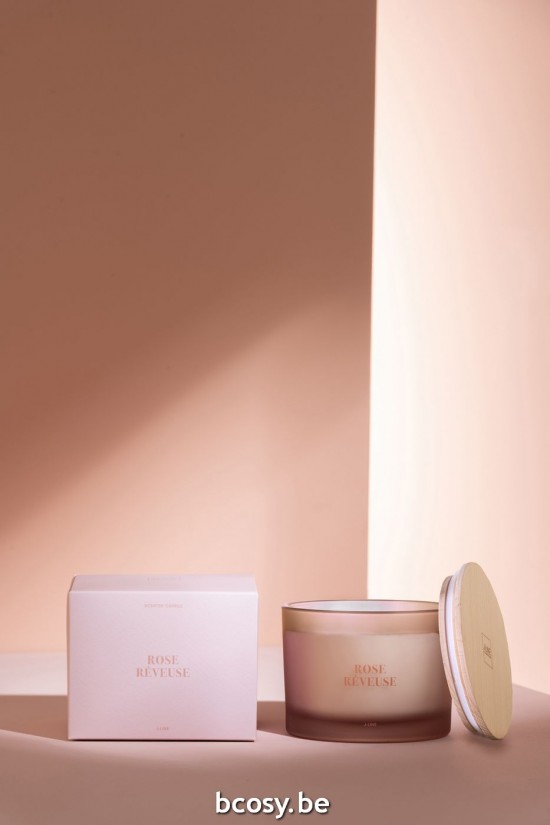 Jline Vela Perfumada Accords Essentiels Rose Rêveuse 28H.