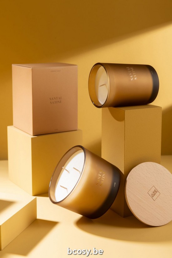 Jline Duftkerze Accords Essentiels Santal Satiné 38 Stunden aroma kerzen.