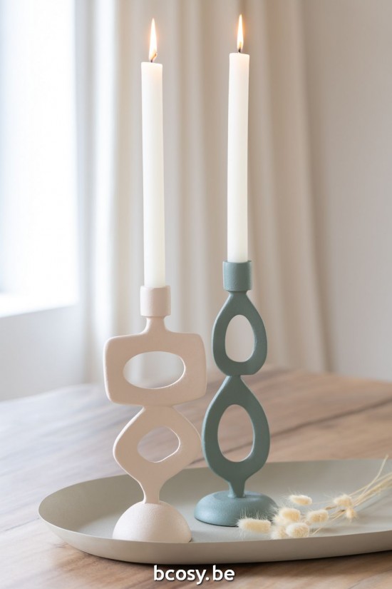 Jline Portavelas Anillos Aluminio Verde Surtido De 2.