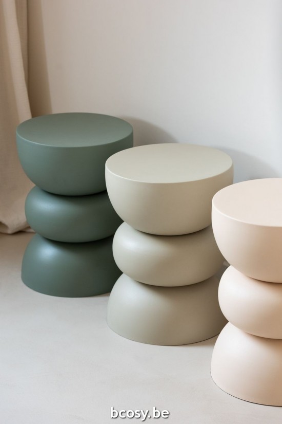 Jline Mesa Auxiliar Lise Hierro Beige.