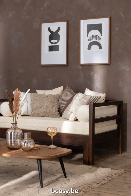 J Line Tavolino Basso Rettangolare Teak Riciclato Naturale Mesa Baja Rectangular Teca Reciclada Natural.