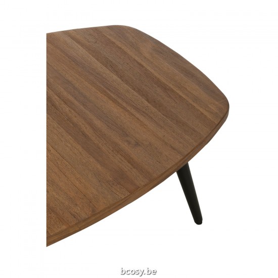 J Line Coffee Table Rectangular Recycle Teak Natural coffee tables.