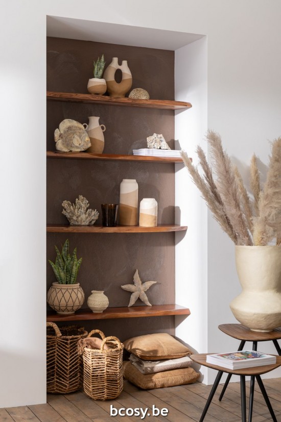 J Line Set 2 Tavoli Triangolari Teak Riciclato Naturale Juego De 2 Mesas Triangulares Teca Reciclada Natural.