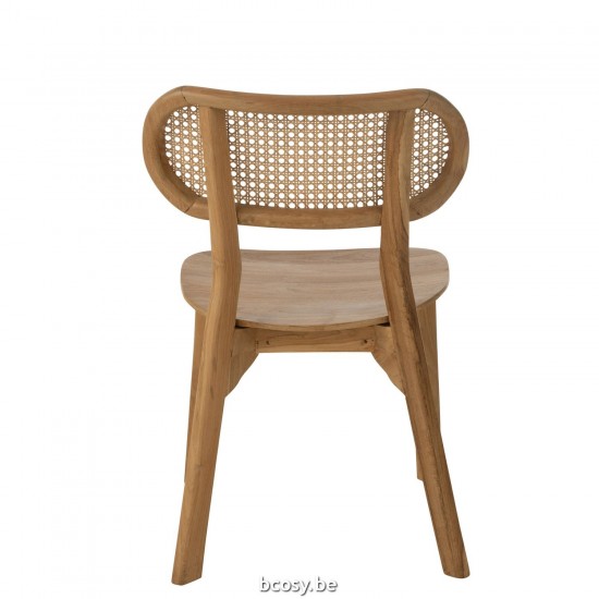 Jline Stoel Pinda Teak Hout Naturel.