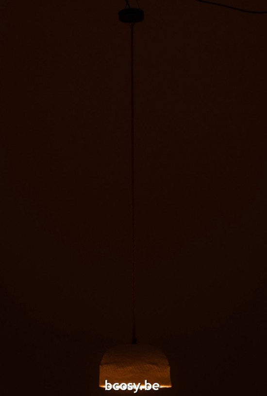 J Line lampes suspendues suspensions pendantes Jolipa Lampe Suspendu Papier Mache Blanc Large.