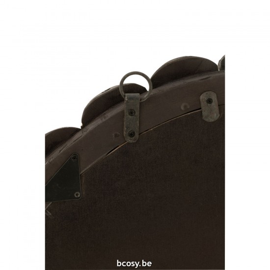 J Line Miroir mural Miroirs murals Jolipa Miroir Boules Bois Noir.