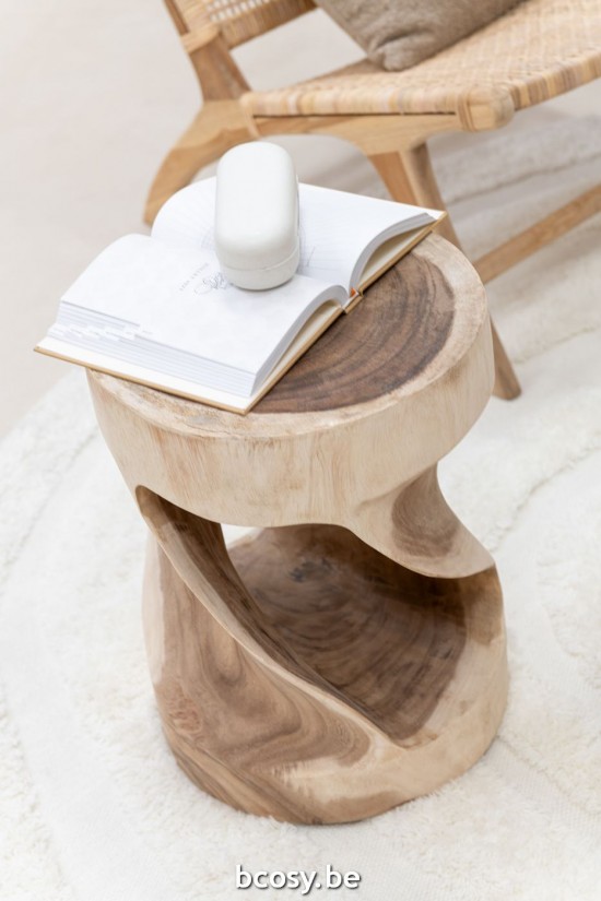 Jline Taburete Redondo Suar Natural.