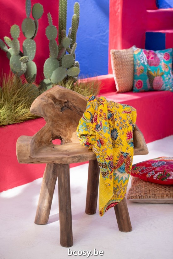 Jline Sofá Banco Raíz Teca Natural.