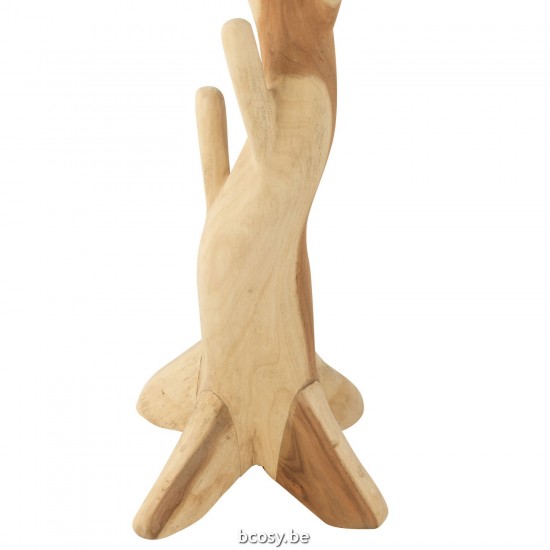 J Line portemanteaux hall debout Jolipa Suspension Spirale Suar Naturel.