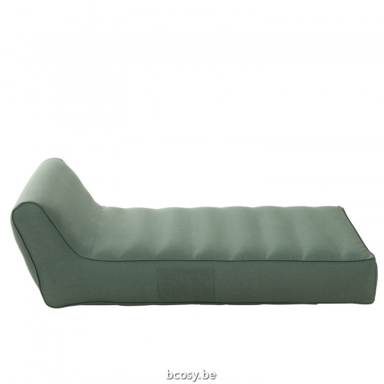 J Line coussins de siège Jolipa Matelas Helene Polypropylène Vert.