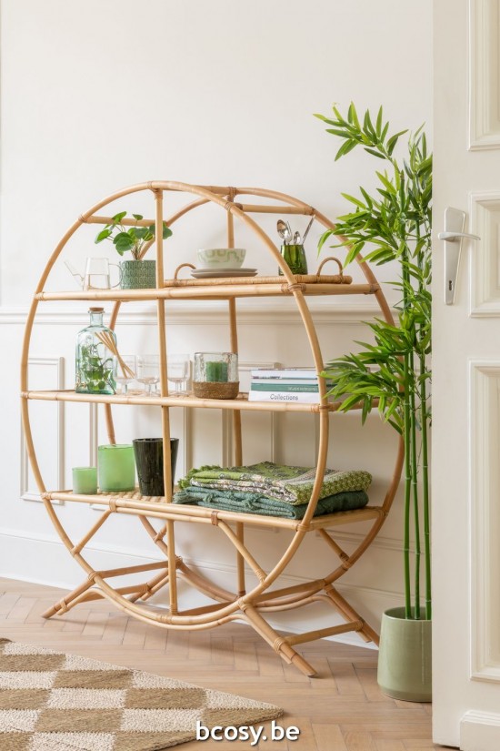 Jline Alfombra Cuadrada Tejido Cordones Plástico Natural.