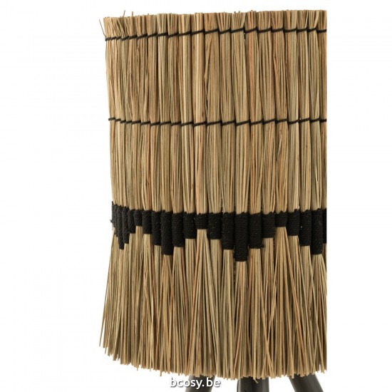 J Line Lampshade Thread Pattern Seagrass Natural Black Small Lampshades Indoor Lighting.