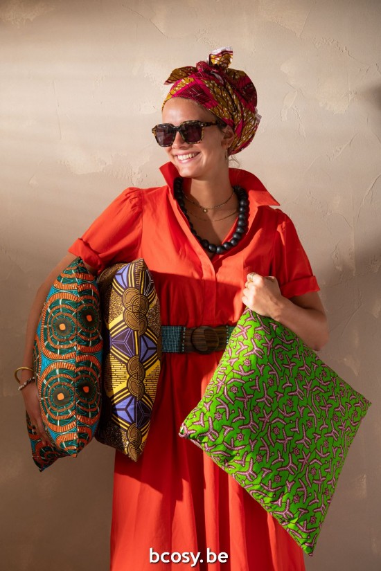 Jline Kissen Muster Stoff Grün Blau Mix 2 Sortiert kissen.