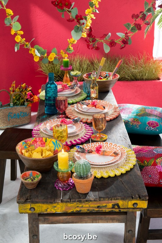 Jline Guirnalda Flores Hojas Plastico Amarillo Verde Surtido De 2.