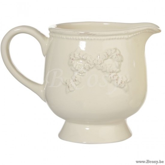 J Line coussins Jolipa Coussin Tissé Laine Crème Large.