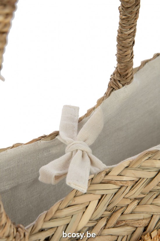 J Line sac fourre tout sacs fourre tout Jolipa Sac De Plage Tournesols Coquillages Jonc De Mer Nat.