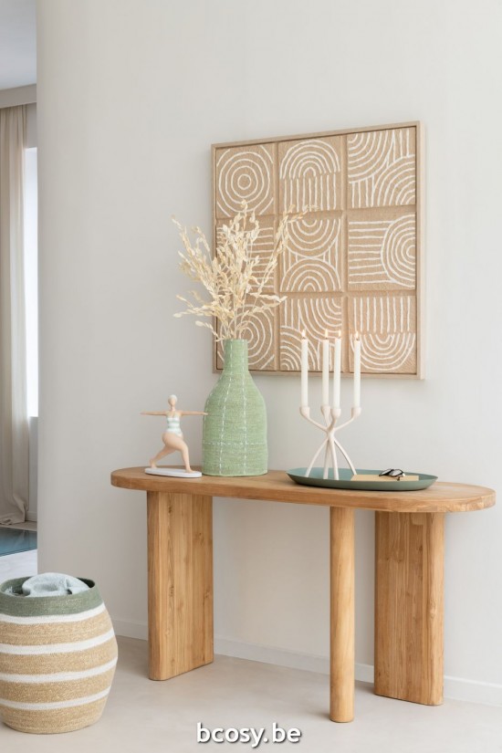 J Line Vaso Bottiglia Puntini Righe Giunco Di Mare Verde Bianco Jarron Forma De Botella Lineas Puntos Alga Marina Verde Blanc.