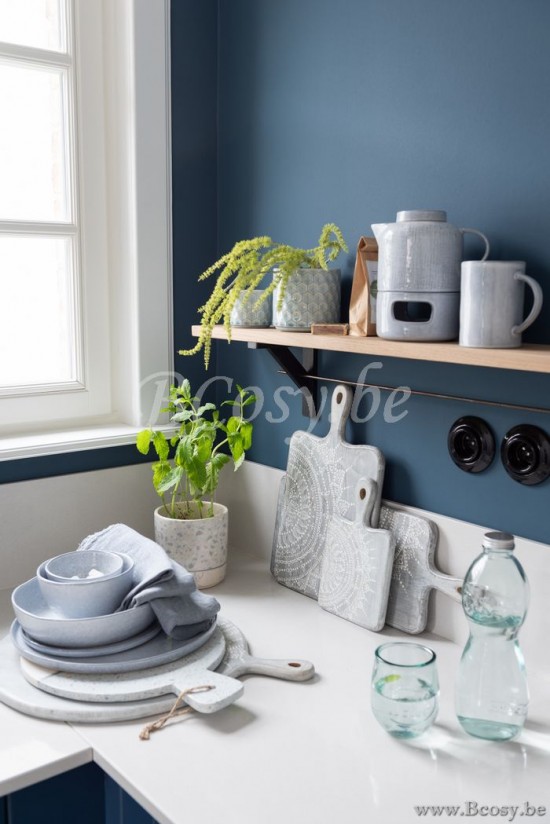 Jline Caja Botella 2 Vasos Natural Water Vidrio Azul Claro.