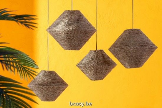 Jline Lámpara Colgante Ufo Hierba Marina Natural Large.