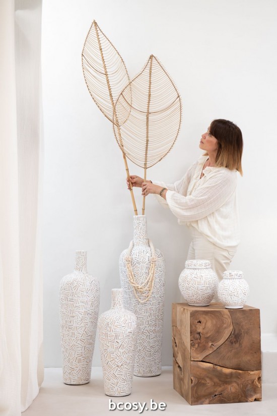 Jline Jarron Lauwra Cemento Blanco Large.