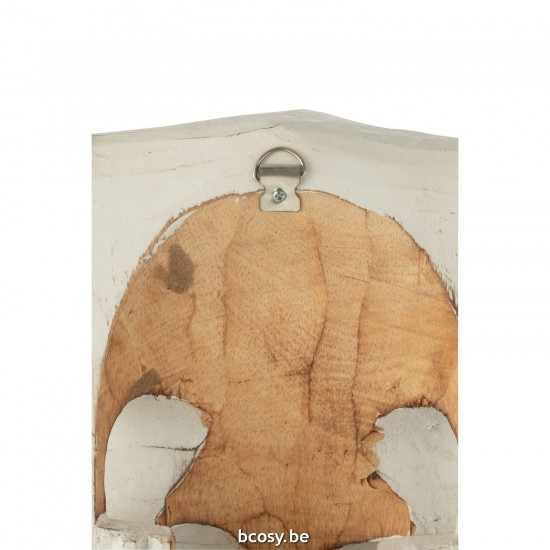 J Line cranes en resine Jolipa Crane Vache Bois D Albasia Blanc.