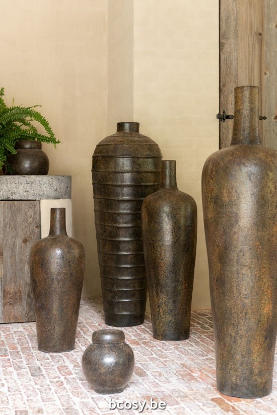 Jline Jarron Isabel Cemento Marron.