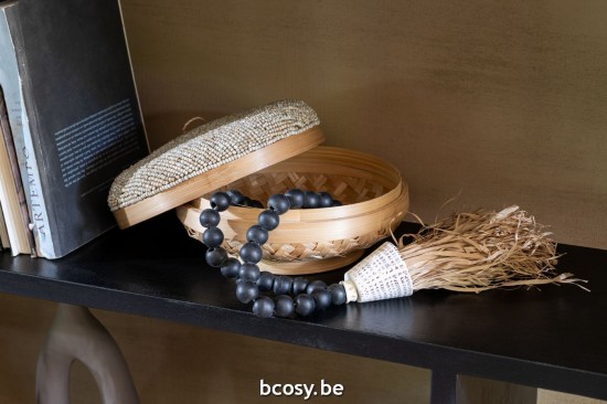 Jline Collar Cuentas Concha Negra.