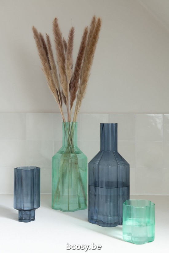 Jline Vaso Fiore Vidrio Aqua.