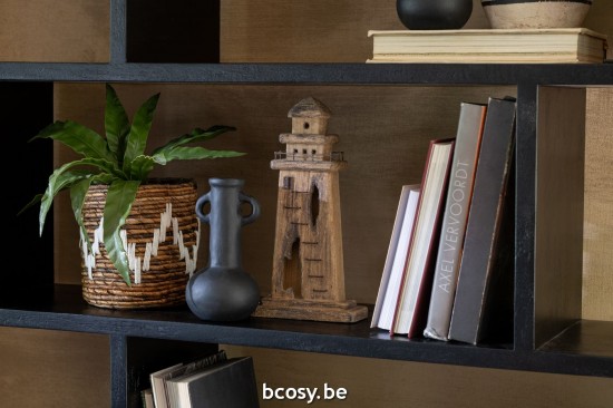 J Line Set 3 Cesti Fanny Foglia Di Banano Naturale Bianco Juego De 3 Cestas Fanny Hoja De Plátano Natural Blanco.