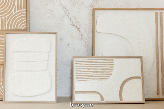 Jline Pintura Thibault Papel Blanco Beige.