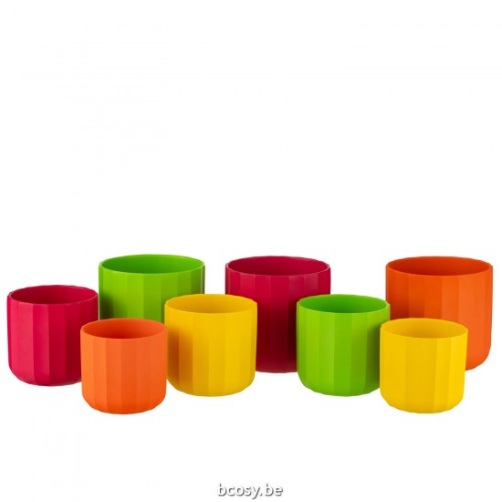 Jline Bloempot Summer Keramiek Roze Large.