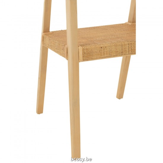 J Line Chair Emma Teak Natural dining chairs.