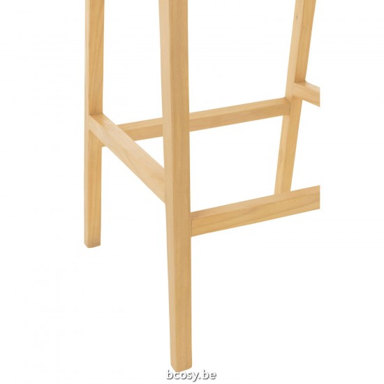 J Line Barstool Emma Teak Natural bar chairs stools.