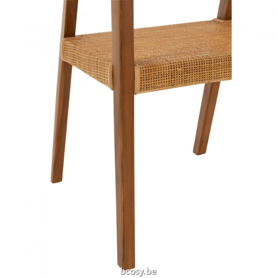 J Line Chair Emma Teak Brown dining chairs.