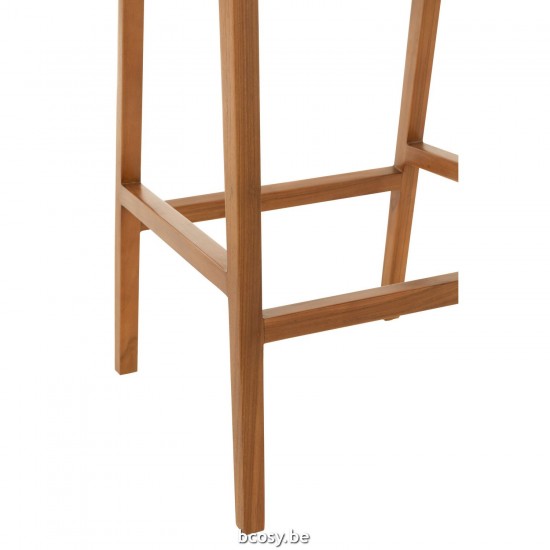 J Line Barstool Emma Teak Brown bar chairs stools.