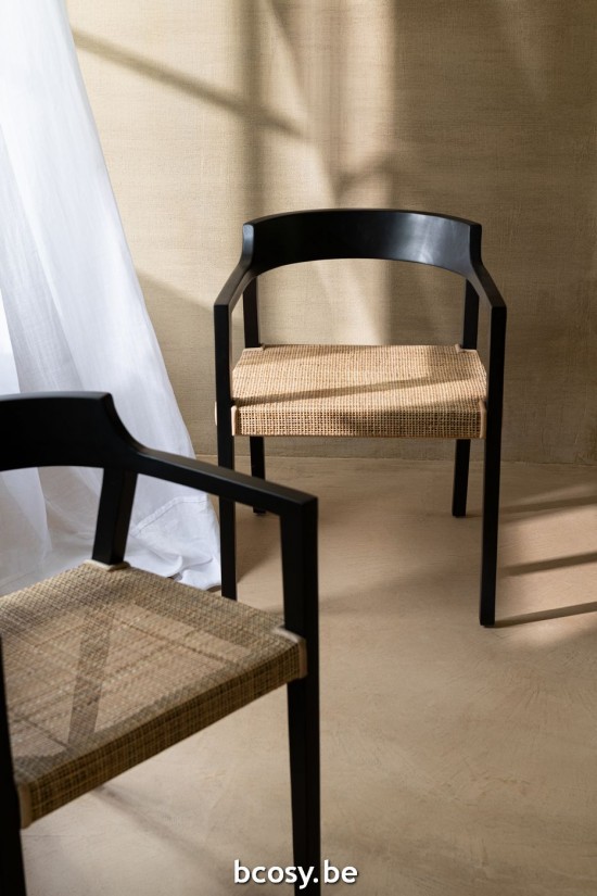 Jline Silla Emma Teca Negro Marrón.