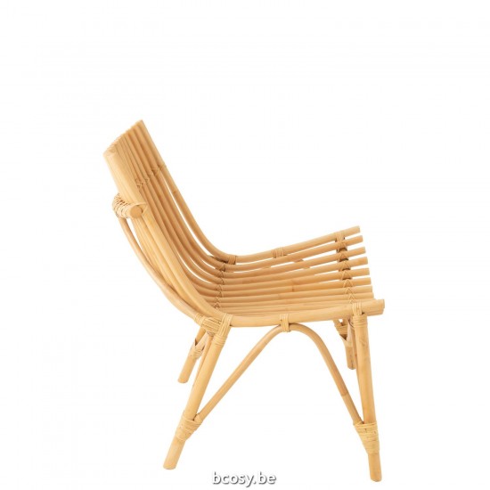 J Line chaises lounges Jolipa Chaise Rotin Naturel.