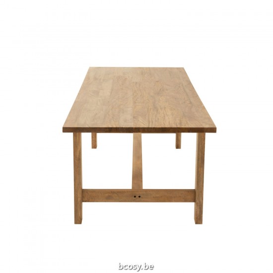 J Line tables a manger de repas Jolipa Table Rectangle Bois Manguier Bois Naturel.