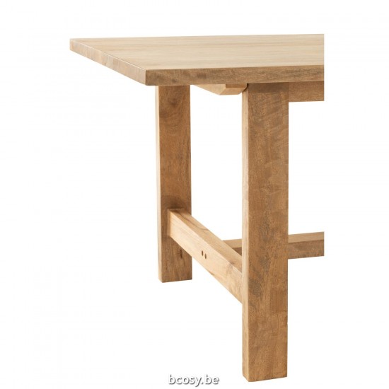 J Line Dining Table Rectangle Mango Wood Natural dining dinner tables.