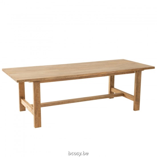 J Line Eettafel Rechthoek Mango Hout Naturel eettafels keukentafels woonkamer JO43781.