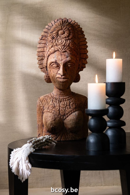 Jline Mesa Redonda Madera Man Neg Mate.