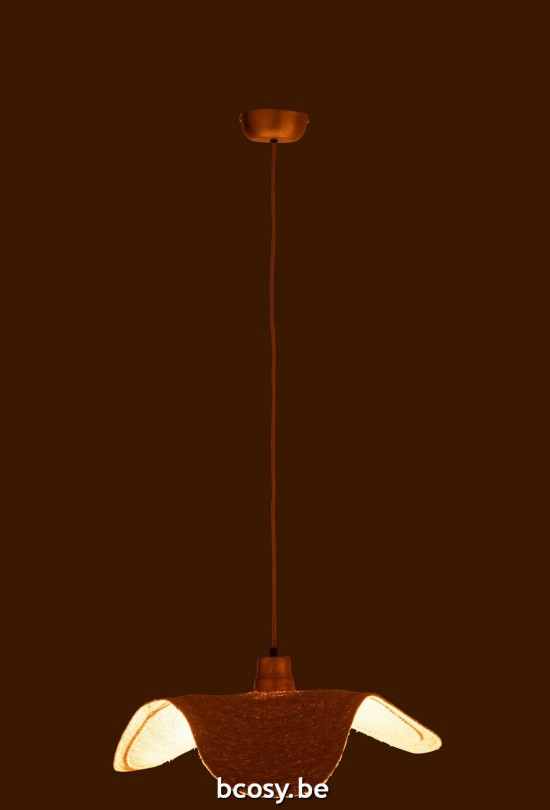 J Line lampes suspendues suspensions pendantes Jolipa Lampe Suspendue Moonj Jonc Naturel Small.