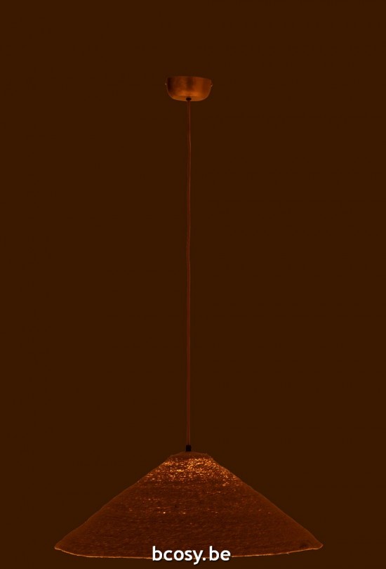 J Line lampes suspendues suspensions pendantes Jolipa Lampe Suspendue Chapeau Moonj Jonc Naturel Small.