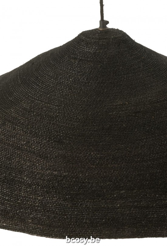 Jline Hangende Lamp Hoed Moonj Gras Zwart Large.