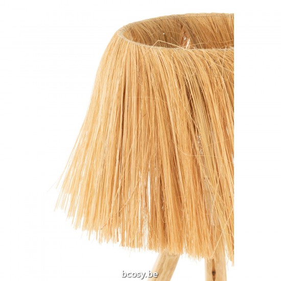 J Line Table Lamp Bahamas Wood Grass Natural Table Lights.